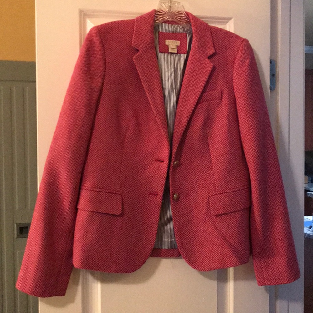 JCrew herringbone blazer